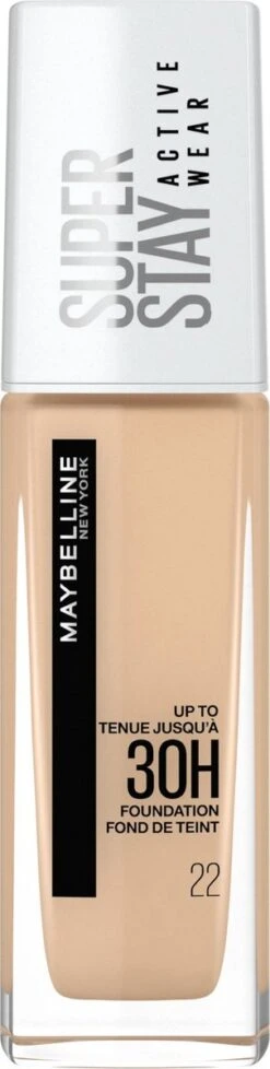 Maybelline New York - SuperStay 30H Active Wear Foundation - 22 Light Bisque - Foundation - 30ml (voorheen Superstay 24H Foundation) 22 Maybelline New York - SuperStay 30H Active Wear Foundation - 22 Light Bisque - Foundation - 30ml (voorheen Superstay 24H Foundation) -Mode-Cosmetica Winkel 303x1200 1