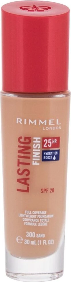 Rimmel London Lasting Finish Foundation - 300 Sand -Mode-Cosmetica Winkel 303x1200 2