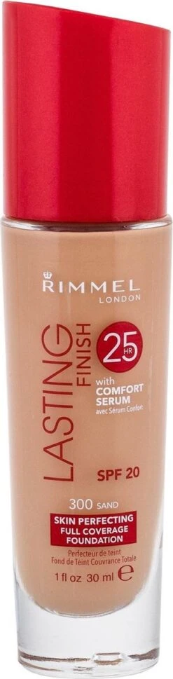 Rimmel London Lasting Finish Foundation - 300 Sand -Mode-Cosmetica Winkel 306x1200 2
