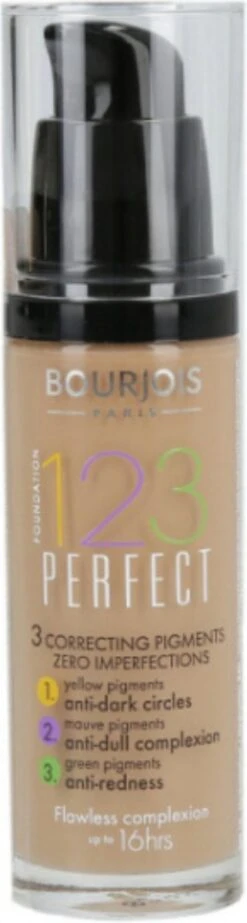 Bourjois 123 Perfect Foundation 057 Hâlé Clair -Mode-Cosmetica Winkel 321x1200 2