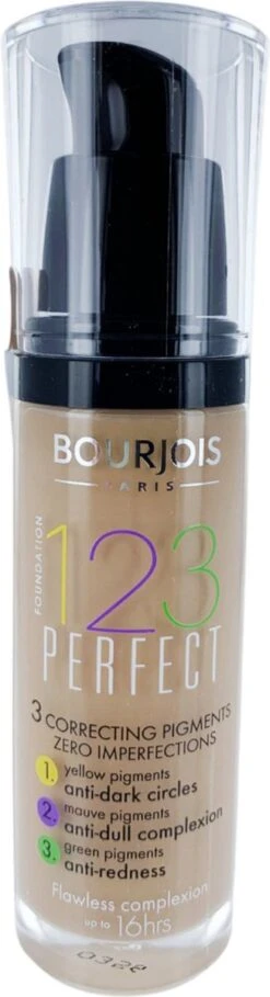Bourjois 123 Perfect Foundation 057 Hâlé Clair -Mode-Cosmetica Winkel 326x1200 4
