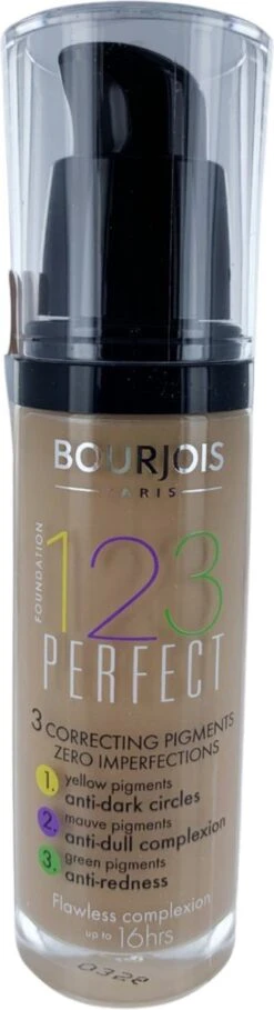 Bourjois 123 Perfect Foundation 057 Hâlé Clair -Mode-Cosmetica Winkel 326x1200 5