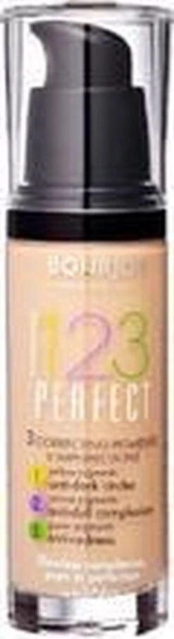 Bourjois 123 Perfect Foundation 057 Hâlé Clair -Mode-Cosmetica Winkel 327x1200 2
