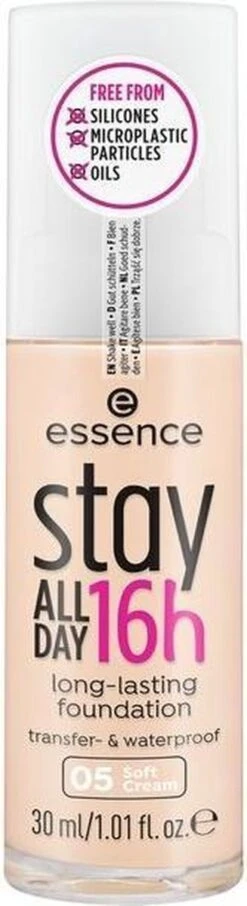 Essence Stay ALL DAY 16h Long-lasting Foundation 30 Ml Pompflacon Crème 05 Soft Cream