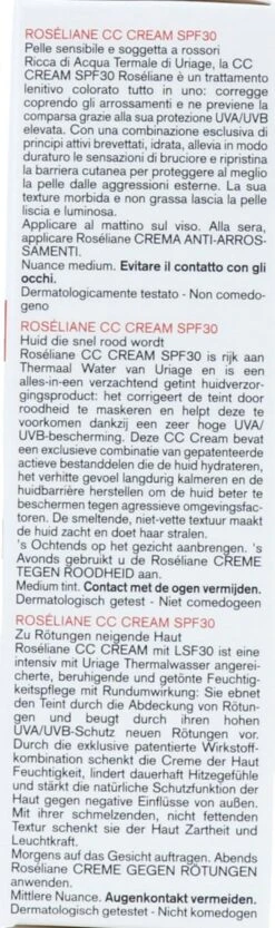 Uriage Roséliane Cc Crème Spf30 -Mode-Cosmetica Winkel 356x1200 3