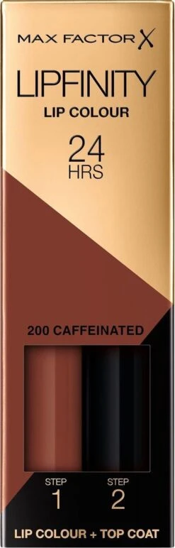 Max Factor Lipfinity Lip Colour 2-step Lippenstift - 200 Caffeinated -Mode-Cosmetica Winkel 384x1200 5