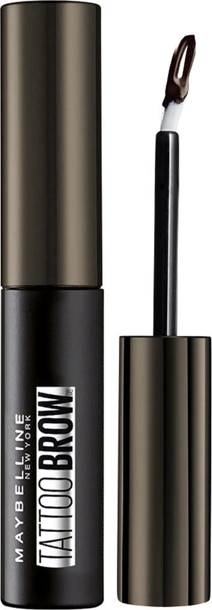 Maybelline Tattoo Brow Peel-Off Wenkbrauwgel - 3 Dark Brown - Bruin 4 Maybelline Tattoo Brow Peel-Off Wenkbrauwgel - 3 Dark Brown - Bruin - Afbeelding 2