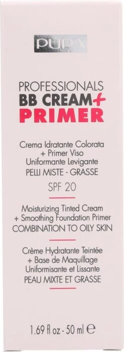 Pupa Milano BB Cream + Primer For Combination To Oily Skin - 001 Nude 19 Pupa Milano BB Cream + Primer For Combination To Oily Skin - 001 Nude -Mode-Cosmetica Winkel 425x1200
