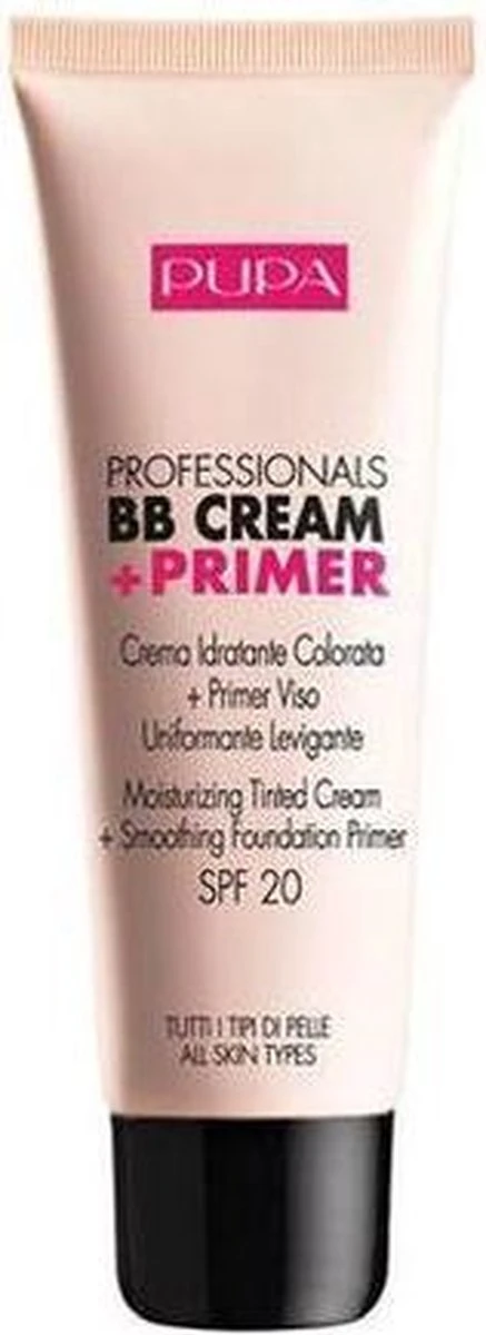 Pupa Milano Professionals BB Cream + Primer - Nude 001 5 Pupa Milano Professionals BB Cream + Primer - Nude 001 - Afbeelding 3
