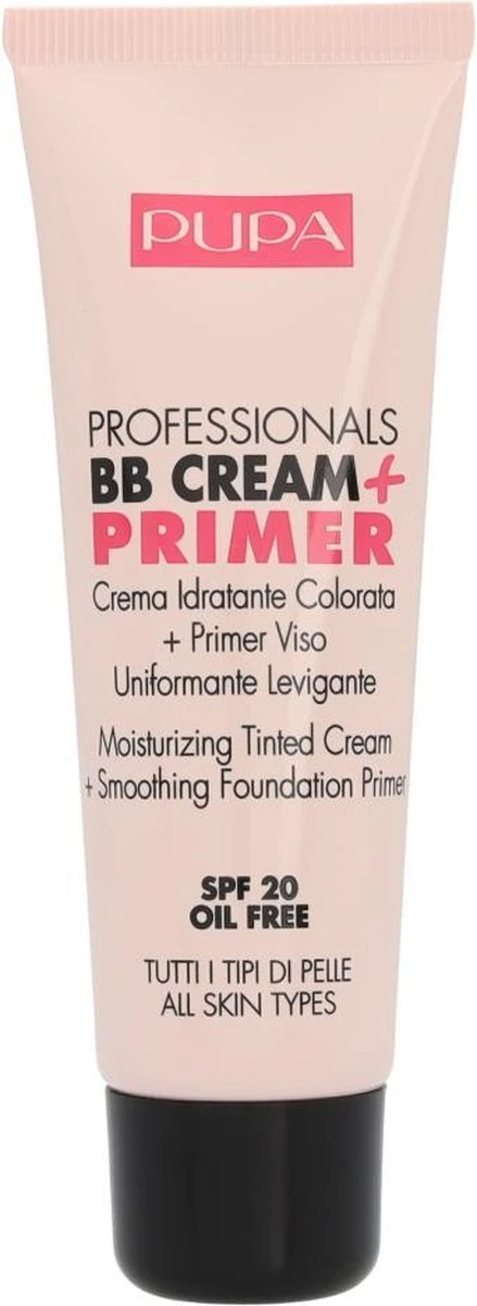 Pupa Milano Professionals BB Cream + Primer - Nude 001 9 Pupa Milano Professionals BB Cream + Primer - Nude 001 - Afbeelding 7