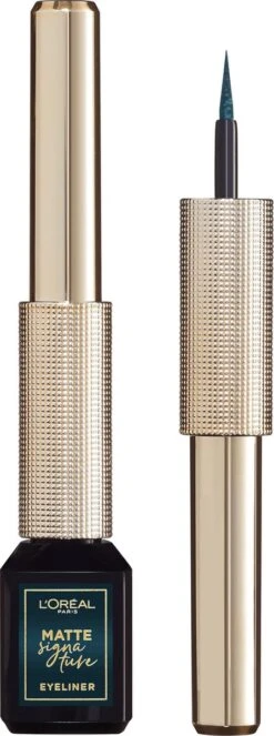 L’Oréal Paris Matte Signature Eyeliner Van Superliner – Matte Liquid Eyeliner – Waterproof - 04 Emeraude – Groen -Mode-Cosmetica Winkel 447x1200 6