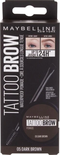Maybelline Tattoo Brow Lasting Color Pomade - 05 Dark Brown 10 Maybelline Tattoo Brow Lasting Color Pomade - 05 Dark Brown -Mode-Cosmetica Winkel 468x1200 2