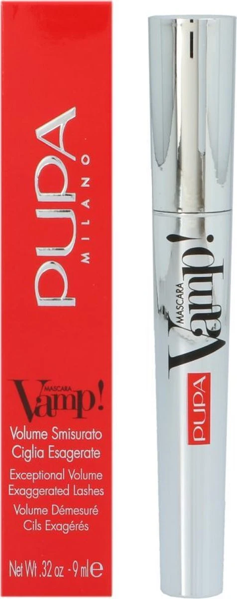 Pupa Milano Vamp! Mascara - 100 Extra Black 12 Pupa Milano Vamp! Mascara - 100 Extra Black - Afbeelding 10