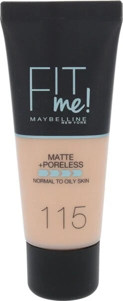 Maybelline Fit Me Matte & Poreless Foundation - 115 Ivory -Mode-Cosmetica Winkel 492x1200