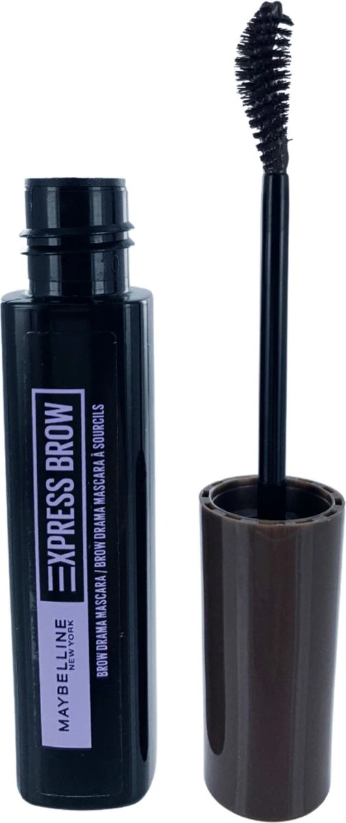Maybelline Brow Drama Sculpting Wenkbrauw Mascara - Dark Brown 9 Maybelline Brow Drama Sculpting Wenkbrauw Mascara - Dark Brown - Afbeelding 7