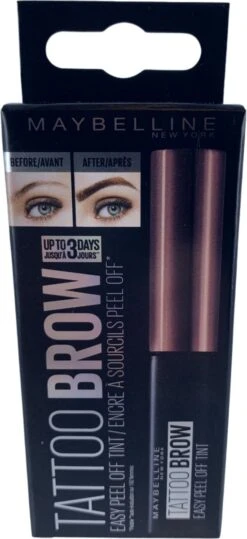 Maybelline Tattoo Brow Peel-Off Wenkbrauwgel - 3 Dark Brown - Bruin 38 Maybelline Tattoo Brow Peel-Off Wenkbrauwgel - 3 Dark Brown - Bruin -Mode-Cosmetica Winkel 550x1200 1