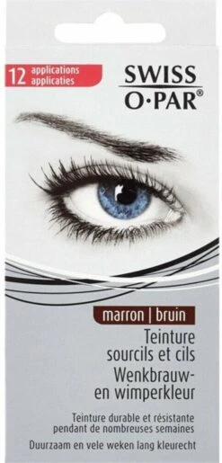 Swiss O Par - Wenkbrauw- En Wimperverf Bruin 1 Set