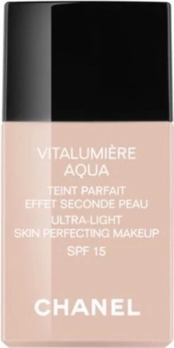 Chanel Vitalumiere Aqua Foundation - 30 Beige - SPF15 - 30 Ml 19 Chanel Vitalumiere Aqua Foundation - 30 Beige - SPF15 - 30 Ml -Mode-Cosmetica Winkel 600x1200