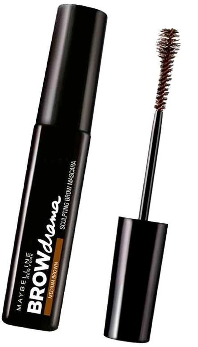 Maybelline Brow Drama Sculpting Wenkbrauw Mascara - Dark Brown 10 Maybelline Brow Drama Sculpting Wenkbrauw Mascara - Dark Brown - Afbeelding 8