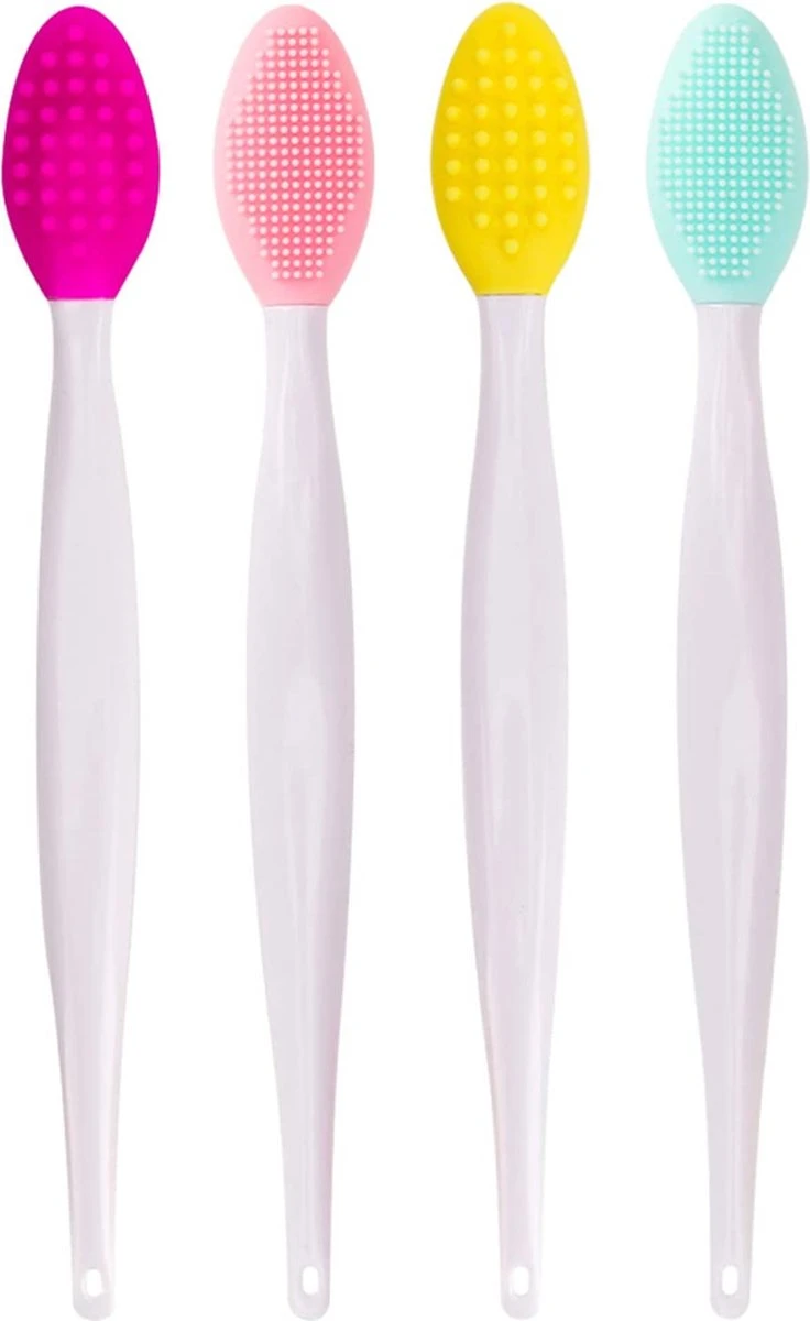 Merkloos Lip Scrub Borstel Set 4-delig - Mee Eters Verwijderen – Gezichtsreiniger – Gezichtsborstel Blackhead Remover 5 Merkloos Lip Scrub Borstel Set 4-delig - Mee Eters Verwijderen – Gezichtsreiniger – Gezichtsborstel Blackhead Remover - Afbeelding 3