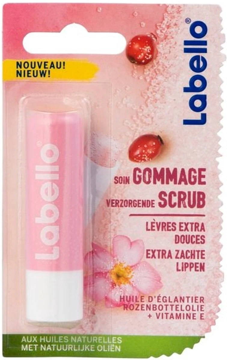 Labello Lipscrub Rozenbottelolie 3 Labello Lipscrub Rozenbottelolie