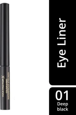Max Factor Colour Xpert Waterproof - 01 Deep Black - Zwart - Eyeliner 25 Max Factor Colour Xpert Waterproof - 01 Deep Black - Zwart - Eyeliner -Mode-Cosmetica Winkel 800x1200 15