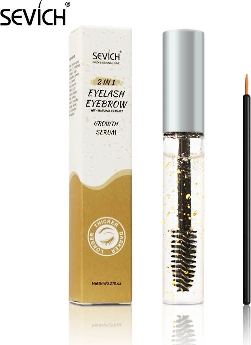 2 In 1 - Wimperserum - Wenkbrauwserum - Groei Serum - Met Vitamine E - Nummer 1 Best Seller In Amerika - 4 2 In 1 - Wimperserum - Wenkbrauwserum - Groei Serum - Met Vitamine E - Nummer 1 Best Seller In Amerika - - Afbeelding 2