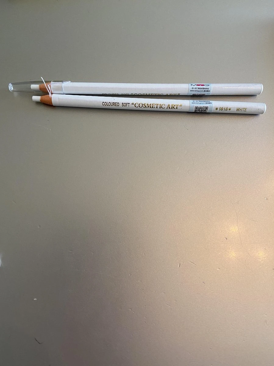 2 Stuks - Voortekenpotlood WIT – PMU – Watervast Wenkbrauw Potlood – Permanente Make-up – PMU Potlood Wit – Stripbaar Wit Voortekenpotlood 4 2 Stuks - Voortekenpotlood WIT – PMU – Watervast Wenkbrauw Potlood – Permanente Make-up – PMU Potlood Wit – Stripbaar Wit Voortekenpotlood - Afbeelding 2