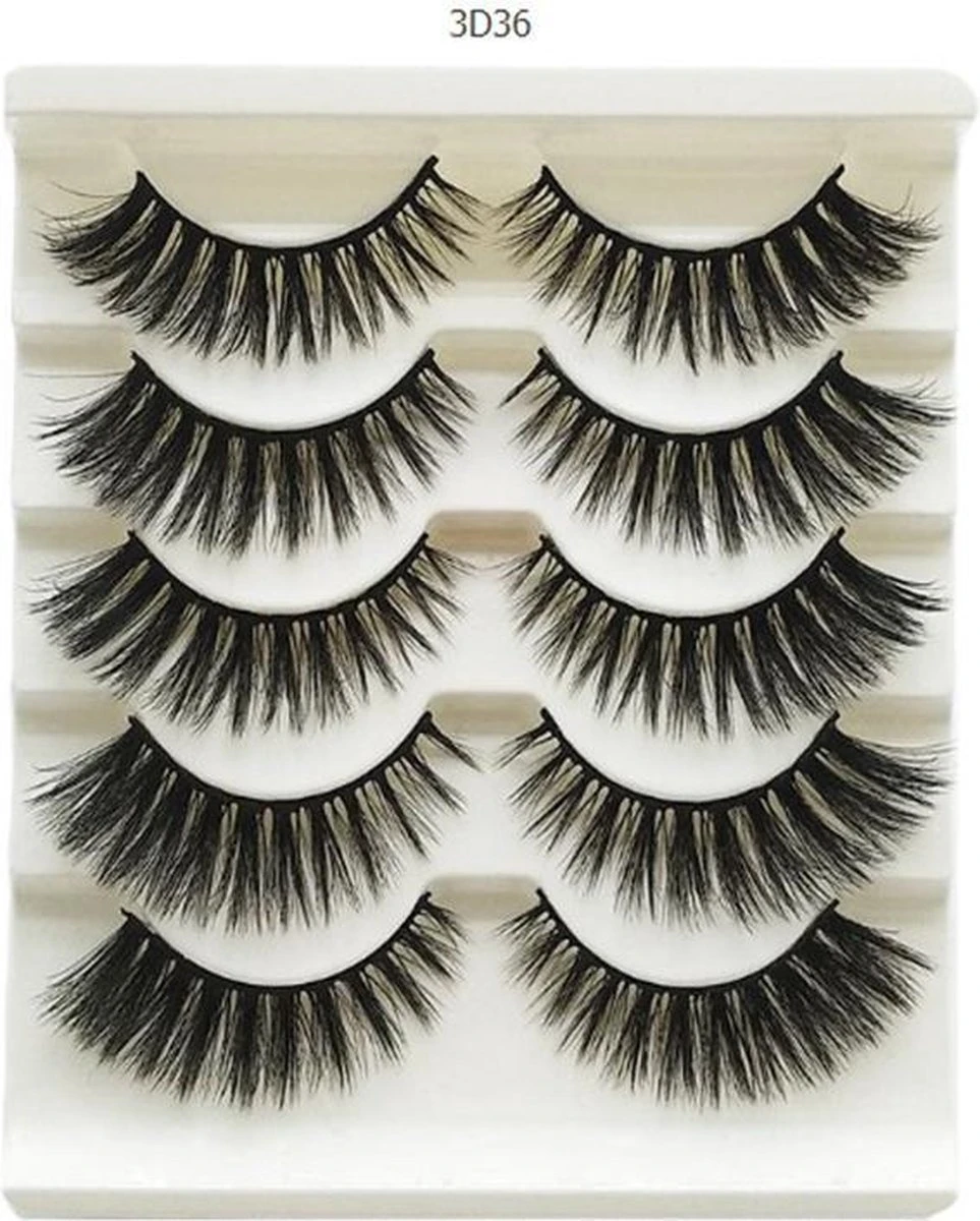 Without Lemons 3D Wimpers 3D36- 5 Paar - Natuurlijke Kunst Wimpers - Nep Wimpers - Valse Wimpers - Zwart - Wimper Extension - Stijlvol - Fake Eyelashes - Natuurlijk - Stijvol - Make Up - 15cm 3 Without Lemons 3D Wimpers 3D36- 5 Paar - Natuurlijke Kunst Wimpers - Nep Wimpers - Valse Wimpers - Zwart - Wimper Extension - Stijlvol - Fake Eyelashes - Natuurlijk - Stijvol - Make Up - 15cm