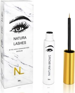 NATURA LASHES - WIMPERSERUM - LASH SERUM - EYELASH GROWTH SERUM - ECHTE RESULTATEN - TOT 55% LANGER EN 75% VOLUMINEUZER OGENDE WIMPERS