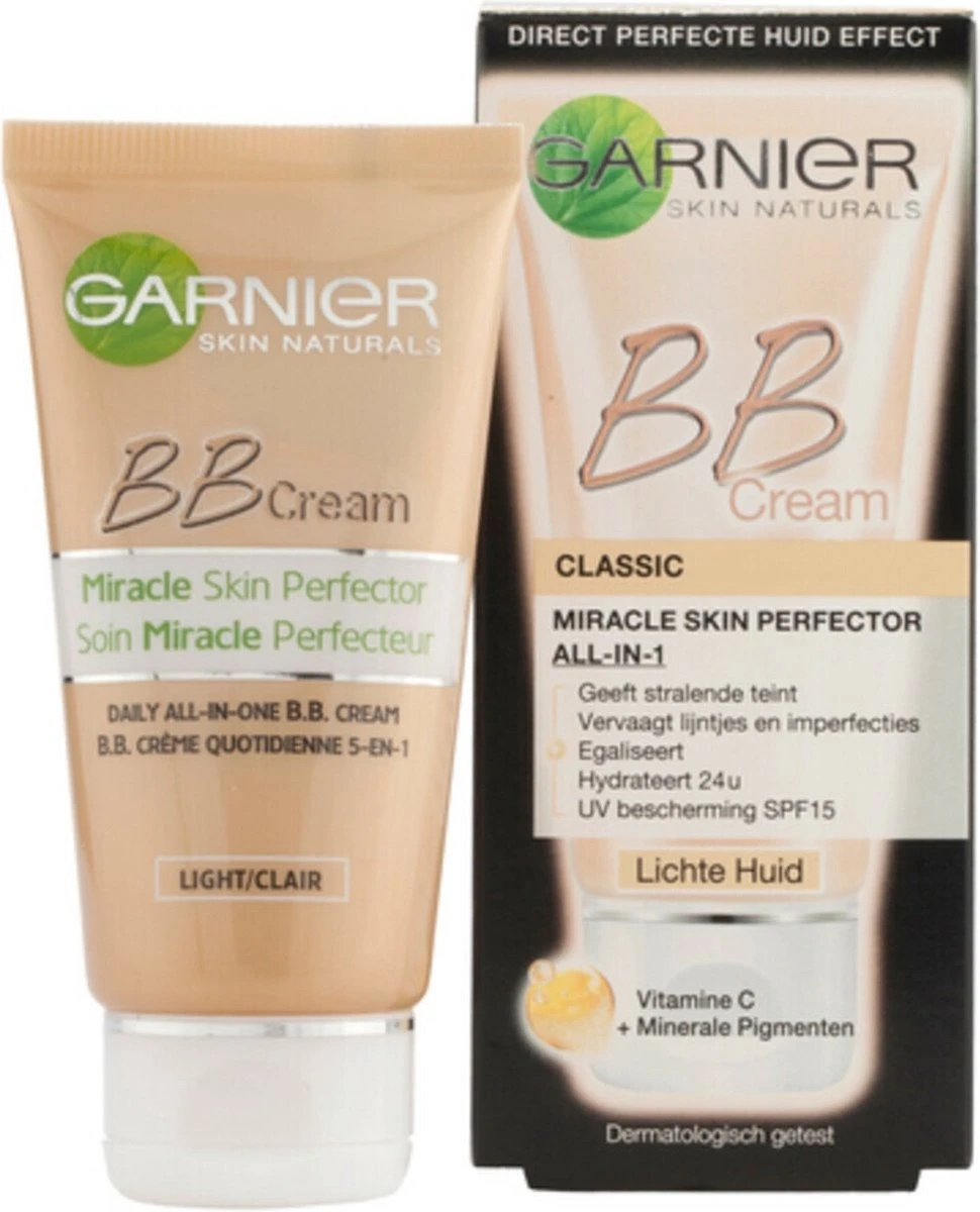 Garnier Face SkinActive - BB Cream Classic Light 5-in-1 Dagverzorging - 2x 50 Ml 6 Garnier Face SkinActive - BB Cream Classic Light 5-in-1 Dagverzorging - 2x 50 Ml - Afbeelding 4