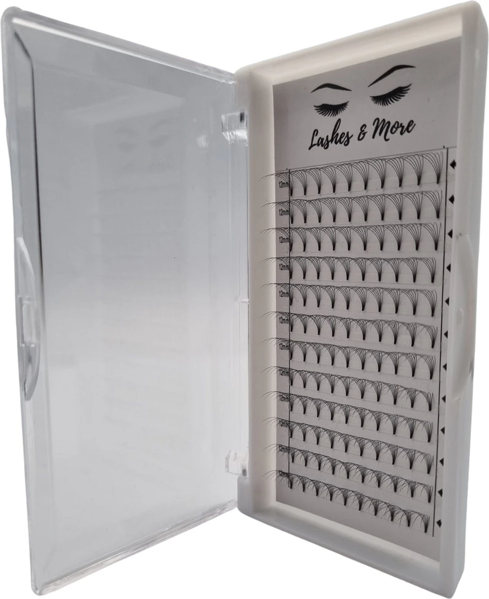 Lashes & More - Nepwimpers - 6D 14mm 0.07 D Krul - Pre-Made Volume Fans – Russian Volume – Pre-Made Fans- Wimperextensions – Wimper Extensions - Verkrijgbaar In Lengte 8mm Tot 15mm 3 Lashes & More - Nepwimpers - 6D 14mm 0.07 D Krul - Pre-Made Volume Fans – Russian Volume – Pre-Made Fans- Wimperextensions – Wimper Extensions - Verkrijgbaar In Lengte 8mm Tot 15mm